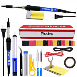 Plusivo Basic Soldering Kit for Electronics (220-230 V, Plug Type A)