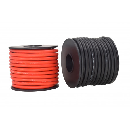 Plusivo 12AWG Hook up Wire Kit - 600V Tinned Stranded Silicone Wire of 2 Different Colors x 8m