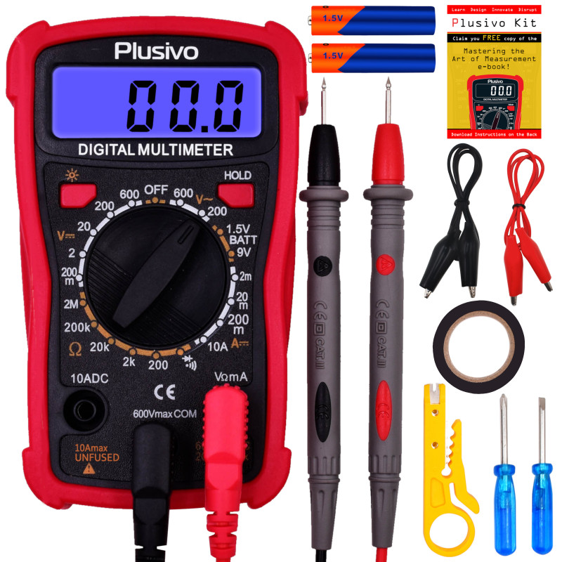 Plusivo Digital DM101 Multimeter Kit