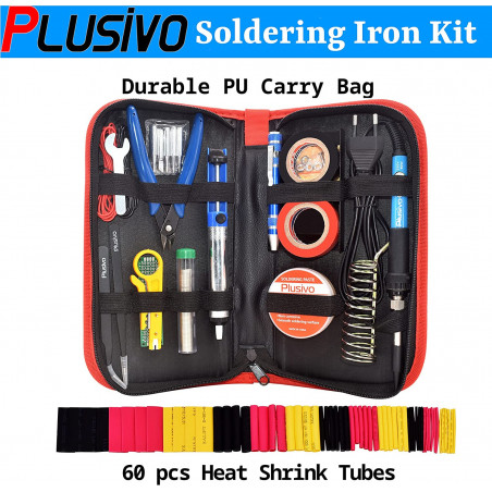 Plusivo Soldering Kit with Diagonal Wire Cutter (230 V,  EU Plug)