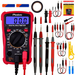 Plusivo Digital Display Multimeter + Test Leads
