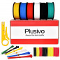 Plusivo 20AWG Hook Up Wire Kit w/ PVC Jacket - 6 Colors (7m each)