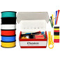 Plusivo 20AWG Hook up Wire Kit -  600V Tinned Stranded Silicone Wire of 6 Different Colors x 23 ft each