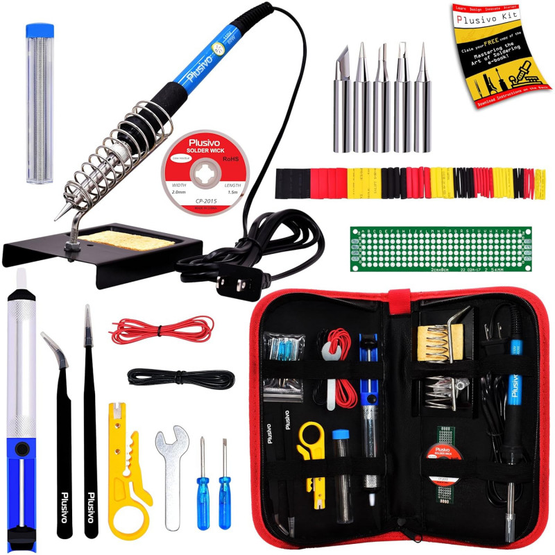 Plusivo Soldering Kit For Electronics V1 (110 V, Plug Type: US)