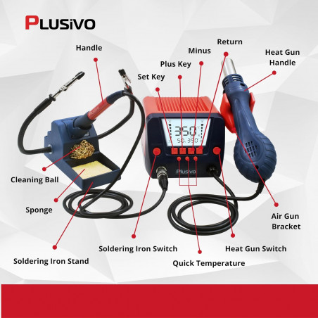 Plusivo 10001 Soldering Station Kit