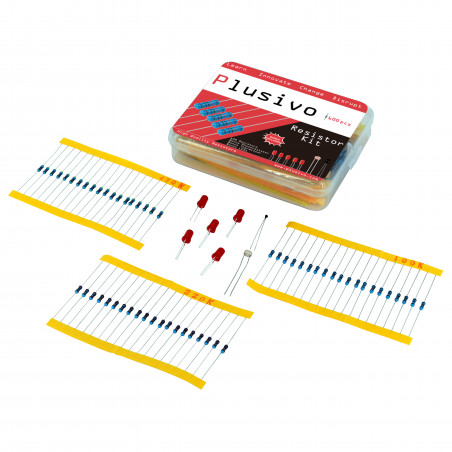 Plusivo Resistor Assortment Kit - 10 Ω to 1 MΩ (600pcs)
