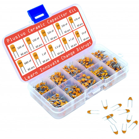 Plusivo Ceramic Capacitor Assortment Kit