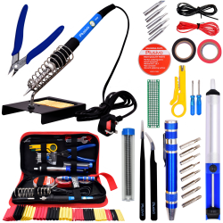 Plusivo Soldering Kit with Diagonal Wire Cutter (230 V, UK Plug)