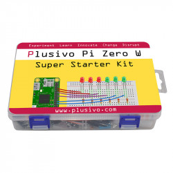 Plusivo Pi Zero W Super Starter Kit with Raspberry Pi Zero WH and 32 GB sd card with NOOBs