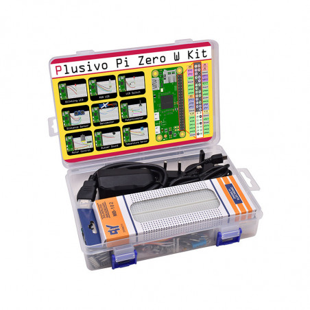 Plusivo Pi Zero W Super Starter Kit with Raspberry Pi Zero WH and 32 GB sd card with NOOBs