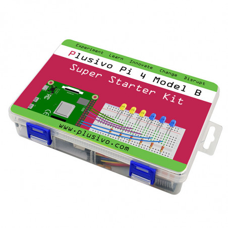 Plusivo Pi 4 Super Starter Kit with Raspberry Pi 4 with 4 GB of RAM and 32 GB sd card with NOOBs