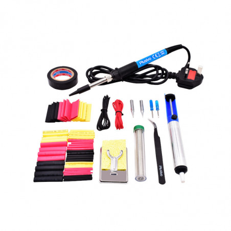 Plusivo Basic Soldering Kit for Electronics (230 V, Plug Type: UK)